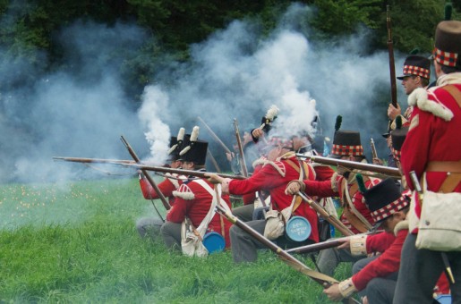 troupes britanniques, guerre napoleonienne, fusillade, napoleon, waterloo, bicentenaire de Waterloo, balade historique, www.balades-historiques.com, reconstitueurs