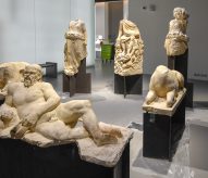 nimes sculpture romaine, musee de la romanité, Eric Beracassat, balades historiques